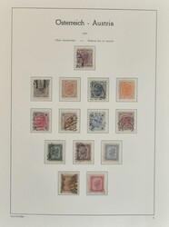 1850/1921 Sammlung im Leuchtturm-Album, inkl. Strafporto, etc., ...