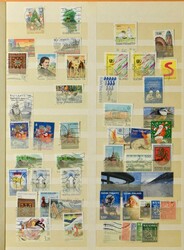 Accumulation in stockbook and several annual folders, FDCs and ...