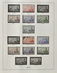 Study collection (1900/701) in 4 Lindner albums, 2 slipbooks and some ...