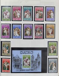 Thèmes divers dans 4 albums, dont Noël, peinture, Lions, uniformes, ...