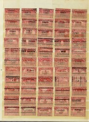 Très grand nombre de préoblitérés sur feuilles, etc., tb/b