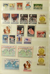 Verschlussmarke, schöne Sammlung in 3 Büchern, darunter Boys Town, ...