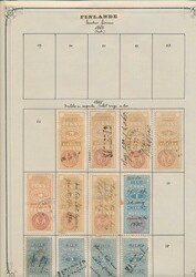 Finlande, belle collection à partir de 1865, timbres avec dentelure ...