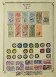 France, très vaste collection sur feuilles d'album avec une grande ...