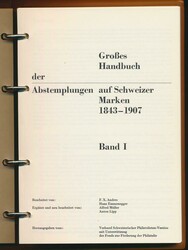 Großes Handbuch der Abstempelungen auf Schweizer Marken 1843-1907 (8 ...