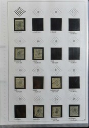 N° 17 "10c. grey", collection of dotted cancels per office, vf/f  ...