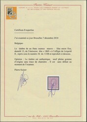 N° 36 "1fr. mauve", fresh stamp in normal centring, photo ...