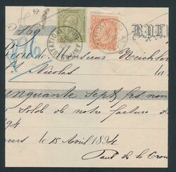 N° 39 on bank draft and N° 47 (two copies) on bank draft and letter ...