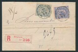 1885 N° 39 and N° 48, on registered mail with contents, from ...