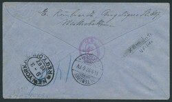 1897 USA postal stationery, with postage Yv. N° 41 and 76, from New ...