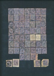 N° 47/52 Stamp accumulation, fine selection on insert sheets, vf ...