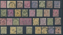 N° 46/52 Zusammenstellung einige bessere, lesbare Stempel, 33 Marken ...