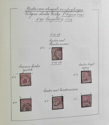 Forschungssammlung N° 46 „10c. rosa”, Stempel und Abarten ...