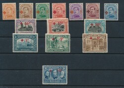 N° 150/63 "Complete set" in varied condition, "10fr." is regummed, ...