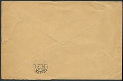 Kriegslazaret Mons 1915 nach Genf mit Vignette des Roten Kreuzes, ...