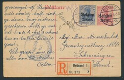 Brief mit 15 Poststücken von Josef Maerschalk „Armée Belge en ...