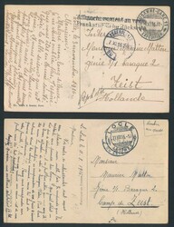 1915/1918 Zusammenstellung 20 Karten aus der Schweiz an Internierte ...