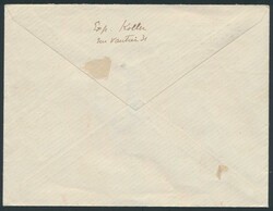 1918 N° 125 „25c. blau” auf Brief von Brüssel 20.XI.18 nach ...