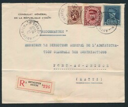 1932 N° 288A, 317 and 320, a registered letter on a consulate ...