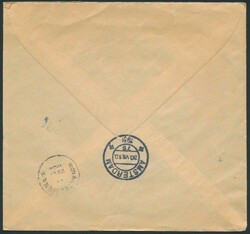 1936 N° 323 „5 Fr. grün” auf Expressbrief von Chenée 29/7/1936 ...