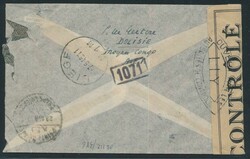 1945 Registered mail, from Dolisie, stamps from "Afrique Equatoriale ...