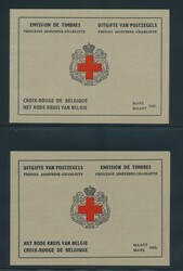 N° 914A/B „Rotes Kreuz”, Französisch + Niederländisch, ...