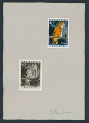 N° 1216 „Zoo von Antwerpen – 40c. + 10c. Felsenhahn”, ...