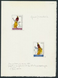 N° 1220 „Zoo von Antwerpen – 3 Fr. + 1 Fr. Paradiesvogel”, ...