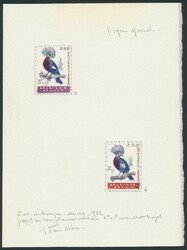 N° 1220 „Zoo von Antwerpen – 3 Fr. + 1 Fr. Taube Goerah”, ...