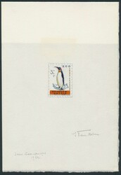 N° 1220 „Zoo von Antwerpen – 3 Fr. + 1 Fr. Königspinguin”, ...