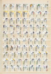 1985/2010 Sammlung mit verschiedenen Papiersorten, ...