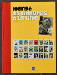 Hergé, "25 timbres à la une", avec bloc souvenir Tintin 2007, tb