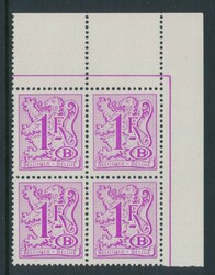 S 83-V, „1F Kreis um B gebrochen”, Marke mit Kuriosität in einem ...