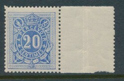 TX 2A "20c. outremer" avec panneau droit, tb (COB 185 €)