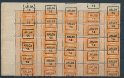 PRE 108 Teilbogen mit 25 Marken mit Aufdruck „ARLON 14”, ...