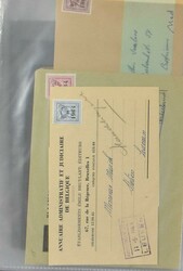 1902/1982 Accumulation of dozens of postal items, hand-rolled and ...