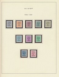 1958/1981 Sammlung auf Albumblättern, überwiegend ohne Gummi, ...