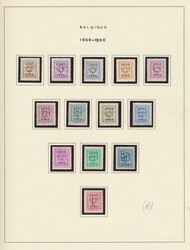 1958/1981 Sammlung auf Albumblättern, überwiegend ohne Gummi, ...