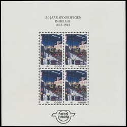 TR BL 1N/3F + TR BL 4 "150 ans de chemins de fer en Belgique", tb ...