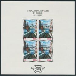 TR BL 1N/3F + TR BL 4 "150 ans de chemins de fer en Belgique", tb ...