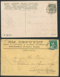 1881/1927 Zusammenstellung 25 Poststücke (AK/BRF/GS), darunter ...