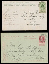 1881/1927 Zusammenstellung 25 Poststücke (AK/BRF/GS), darunter ...