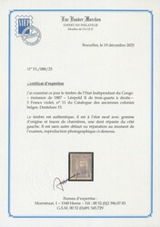 N° 11 ‘5fr. violet’ with 1 tooth repaired, Vander Marcken ...