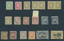 1886/1887 Small lot of counterfeit stamps from the 1886 (11x) and ...