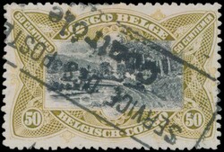 N° 59 "50c. olive - Mols Bilingue 1910 issue" with black-boxed ...