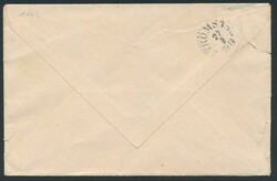 1913, envelope franked with COB N° 57, "25c. blue - Mols bilingual ...