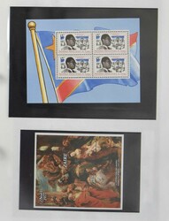 1938/1984 Accumulation of minisheets in map, with Kennedy (2x) **, vf ...