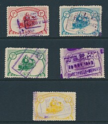 CP 18/23 First series BCK stamps, various cancellations in black and ...