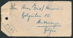 1946, N° 254 (3x) ‘50c. green Palms’ on parcel label marked ...