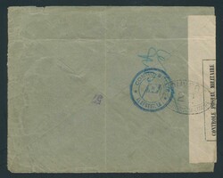 1917 Original German cover sent by the Albertville military agent on ...